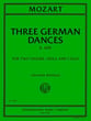 Three German Dances String Quartet cover